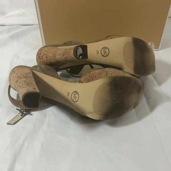 Michael Kors Women’s Shoes Sandals Suede Heels 9 - Picture 12 of 12